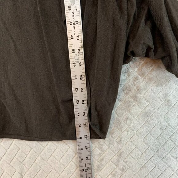 Ann Taylor Womens M Cardigan Sweater Brown Silk Cashmere Blend Lightweight - Picture 10 of 16